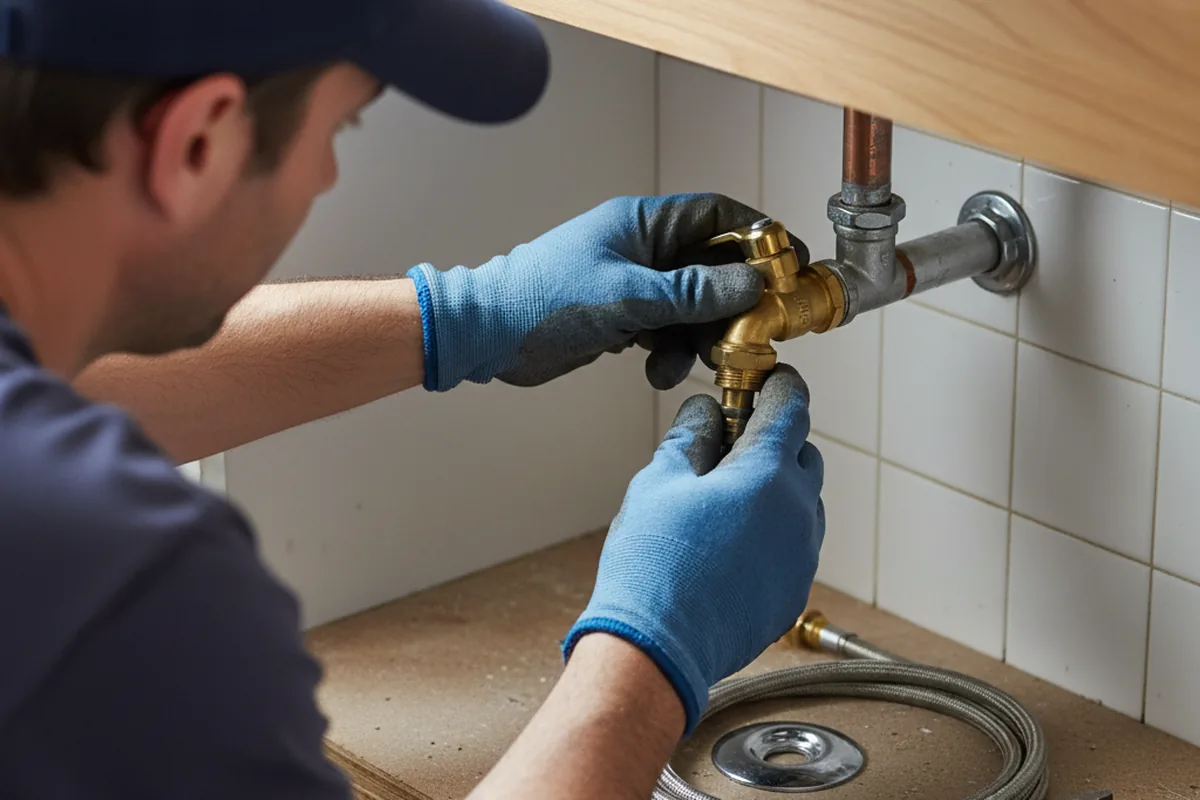 Shutoff valve and fitting work during Emergency Plumbing in Winthrop